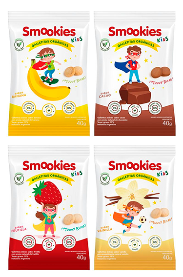 Galletitas orgánicas SMOOKIES KIDS - 40 gr.