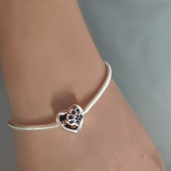 Berloque para bracelete feito em prata patinha - comprar online