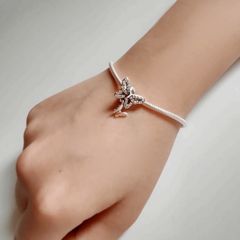 Berloque para bracelete feito com prata Borboletas - comprar online