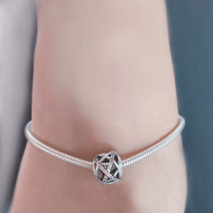 Berloque para bracelete feito em prata Galáxia - comprar online