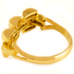 Anel estilo Cartier Articulado feito com Ouro 18K cravejado com Diamantes - comprar online