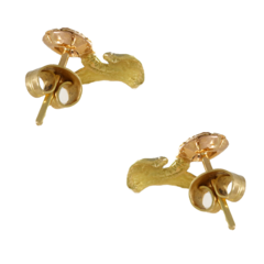 Brinco Flor feito com Ouro 18K Três Cores - comprar online