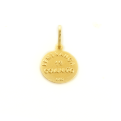Medalha Lembrança de Comunhão feita em ouro 18K - comprar online