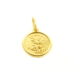 Medalha São Miguel Arcanjo feita com Ouro 18K