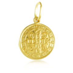 Medalha de São Bento feita com Ouro 18K - comprar online