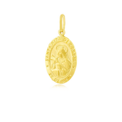 Medalha Santa Rita de Cassia feita com ouro 18K