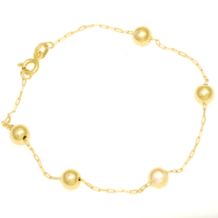 Pulseira Feminina Cartier com Bolinhas feita com Ouro 18K