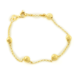 Pulseira Infantil Bolinha feita com ouro 18K