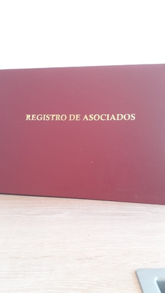 Libro registro de asociados 49 folios tapa dura