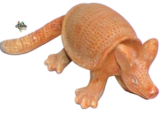 Armadillo de Barro Figura Decorativa (Natural)