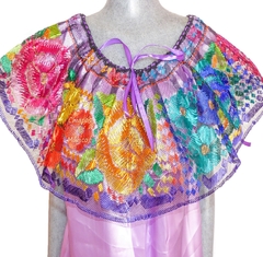 Blusa De Chiapaneca Lila #004