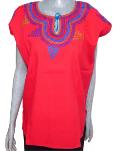 Blusa Mod010 Roja/Multicolor (M) en internet