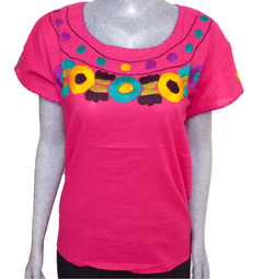 Blusa Mod029 Fucsia/Multicolor #001 (S) - comprar en línea