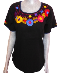 Blusa Mod029 Negra/Multicolor #002 (M) - comprar en línea