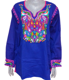 Blusa Pavo Reales Azul/Multicolor#002 (XL) - comprar en línea