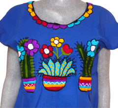 Blusa Cactus Azul Rey (Talla S) - comprar en línea
