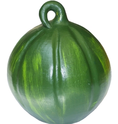 Calabaza Verde de Barro (18 CM)
