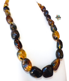 Collar Ámbar Auténtico & Plata Ley (AMB6) en internet