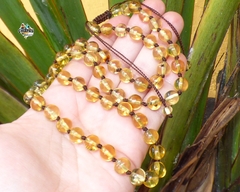 Collar con Esferas de Ámbar & Nuditos 60 CM (6.5 - 7.5 MM) - Chiapas Mágico