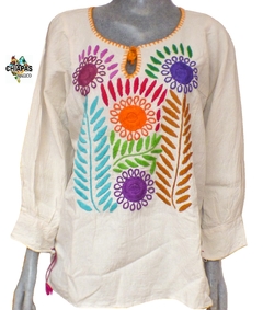 Blusa Consuelo Beige/Multicolor #002 (L) en internet