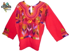 Blusa Milpa #001 Roja/Multicolor (XL) - comprar en línea