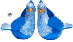 Palomas de Barro Macetas Decorativas (Azules) - comprar en línea