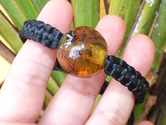 Pulsera Tejida con Seda & Esfera de Ámbar (SLK1) - comprar en línea