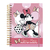 Mini caderno Smart Minnie Mouse - 10 Mat - 80 folhas - DAC