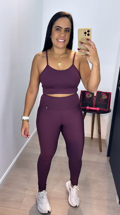 LEGGING SUPLEX ROXO AÇAÍ - Nathália Ramos Store