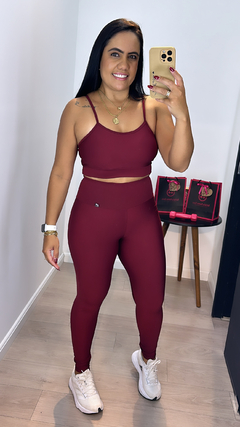 LEGGING SUPLEX MARSALA - Nathália Ramos Store