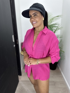 CAMISA FLORIPA ROSA - Nathália Ramos Store