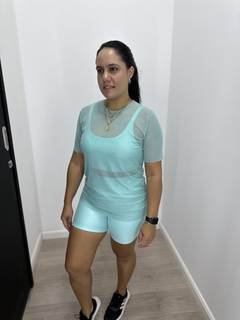 BLUSA TULE MENTA - loja online