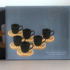 Set x 6 pocillos negros - comprar online