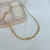 Chocker Fita Luxo Banhado a Ouro 18k