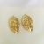 Brinco Folhas Banhado a Ouro 18k