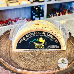 Queijo Artesanal Premiado de Alagoa MG - Temperado- 500g -Serra da Mantiqueira -Fazenda Bela Vista - (Parmesão)