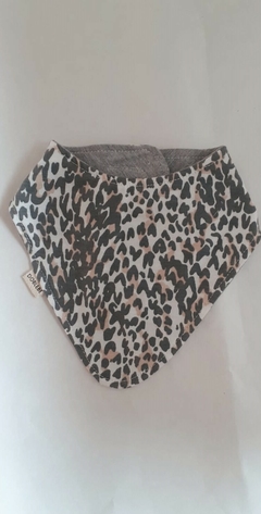 BABERO TIPO BANDANA ANIMAL PRINT