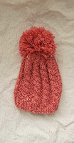 GORRO TRENZA CORAL