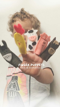 FINGER PUPPETS - Animalitos x 6