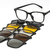Óculos Clipon 5x1 Quadrado Grande Altura
