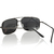 Óculos de Sol Aviador Shield Wall Metal Esportivo na internet