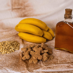 Biscoito natural de Banana, Mel e Canela | Com óleo de coco e aveia - 120gr na internet