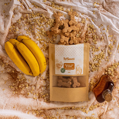 Biscoito natural de Banana, Mel e Canela | Com óleo de coco e aveia - 120gr