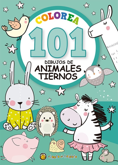 COLOREA 101 DIBUJOS DE ANIMALES TIERNOS