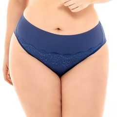 CALCINHA FIO CONFORTO FRENTE EM RENDA PLUS SIZE SIZELY REF. 6093