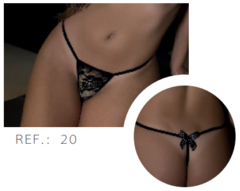 CALCINHA SENSUAL HOT FIO COM TULE ÚNICA REF.20