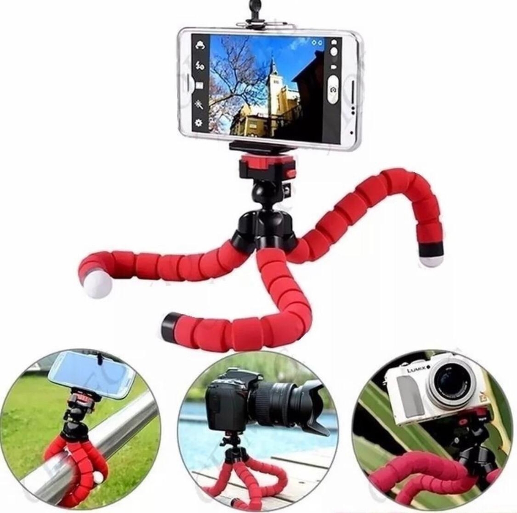 Trípode araña flexible para celular y cámaras