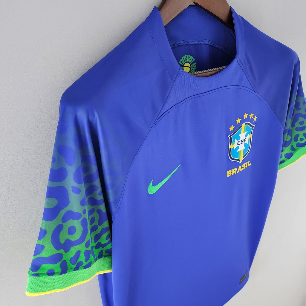 Camisa Seleçao Brasileira Away 22/23 Torcedor Nike Masculina-Azul