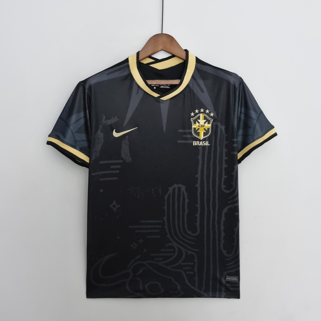 Camisa Da Seleção Brasileira Full Branca C/ Escudo Dourado Edição Especial  !!