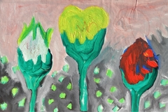 Flores y crayones - comprar online